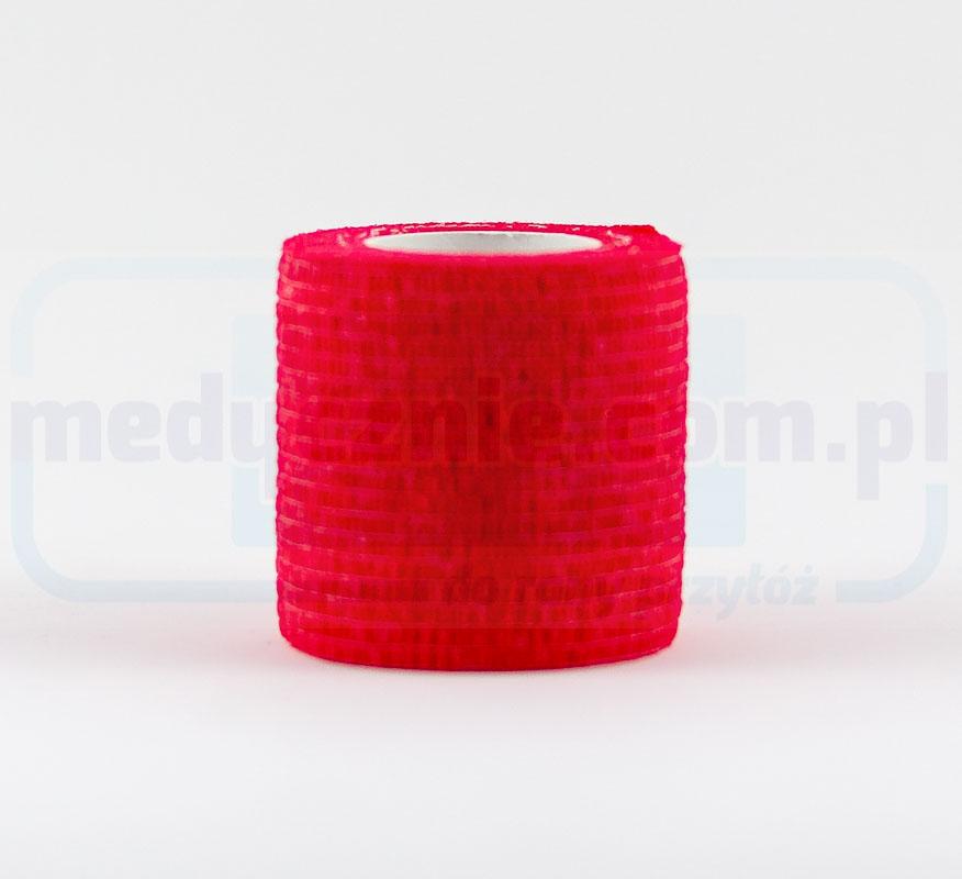 Bandă adezivă 5cm*4.5m 1 buc elastic roșu, autoadeziv